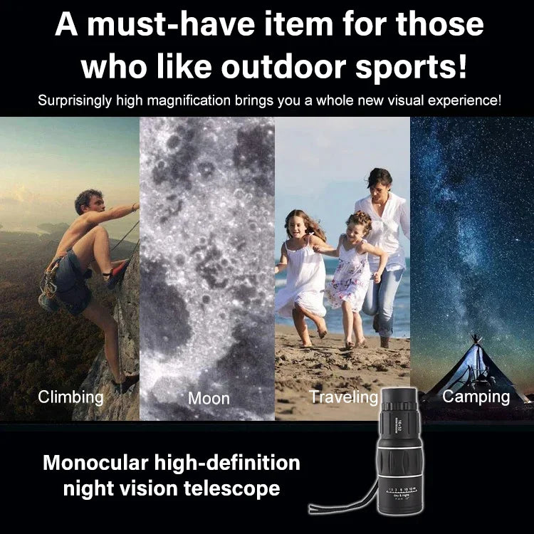 Monocular high-definition night vision telescope