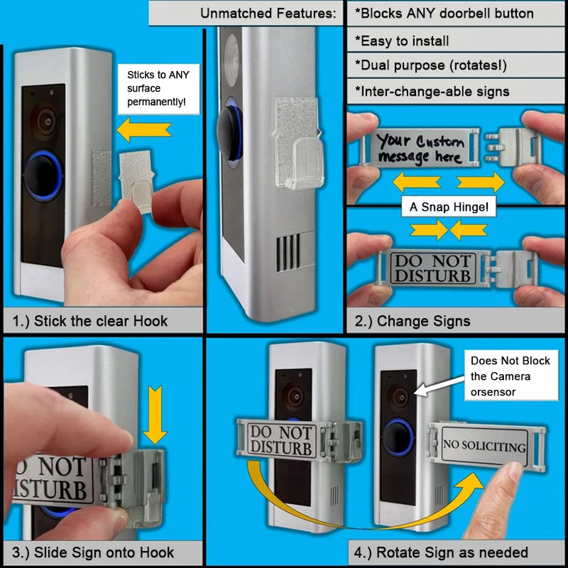 Doorbell Prohibition Sign