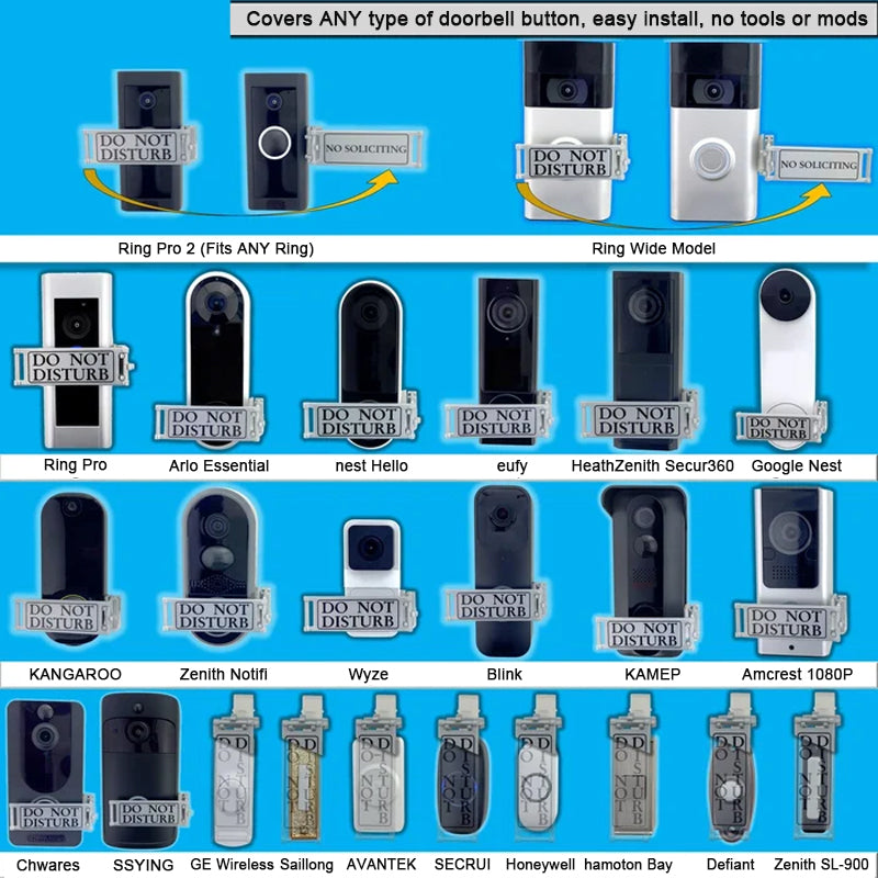 Doorbell Prohibition Sign