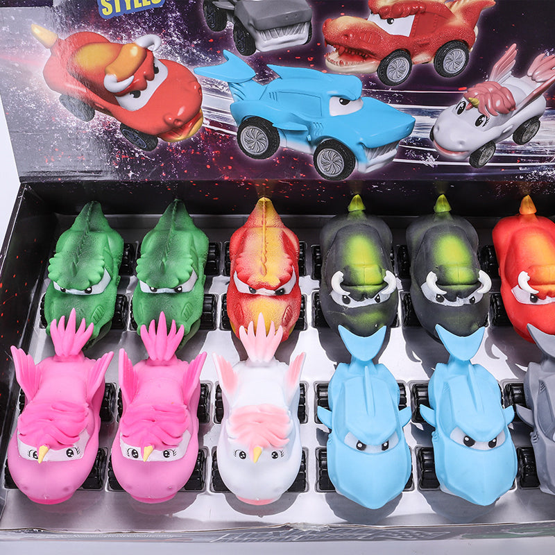 Cartoon Rebound Decompression Car Kids Toys