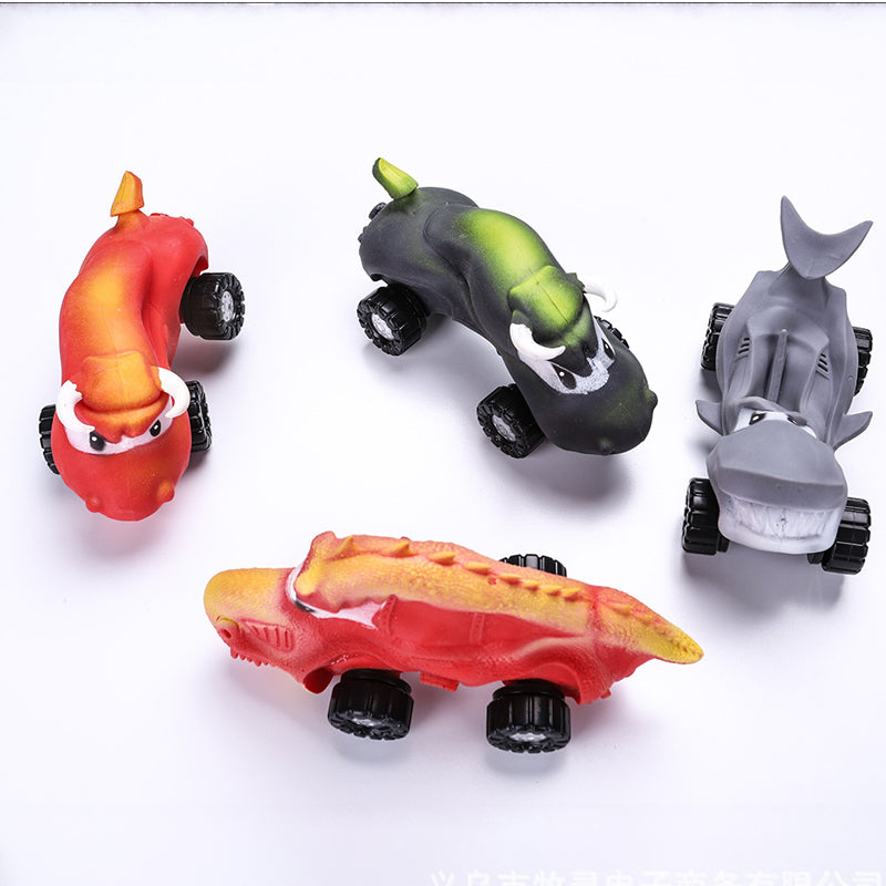 Cartoon Rebound Decompression Car Kids Toys