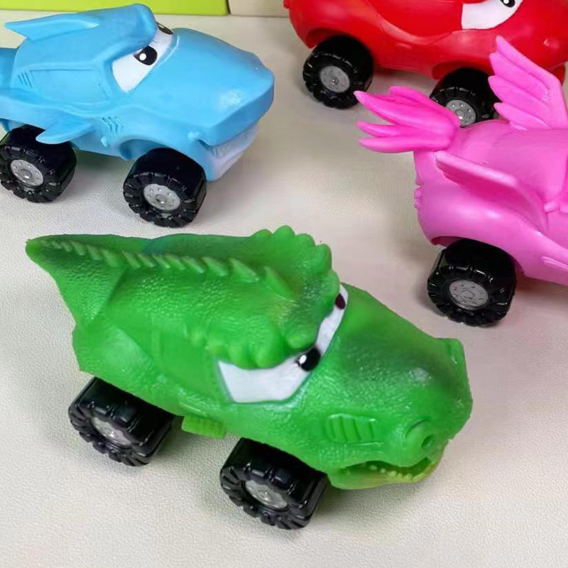 Cartoon Rebound Decompression Car Kids Toys