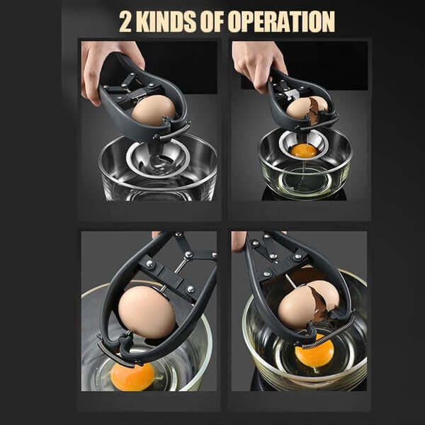 Multifunctional 2 In 1 Egg Opener - Super Amazing Egg Beater Tool