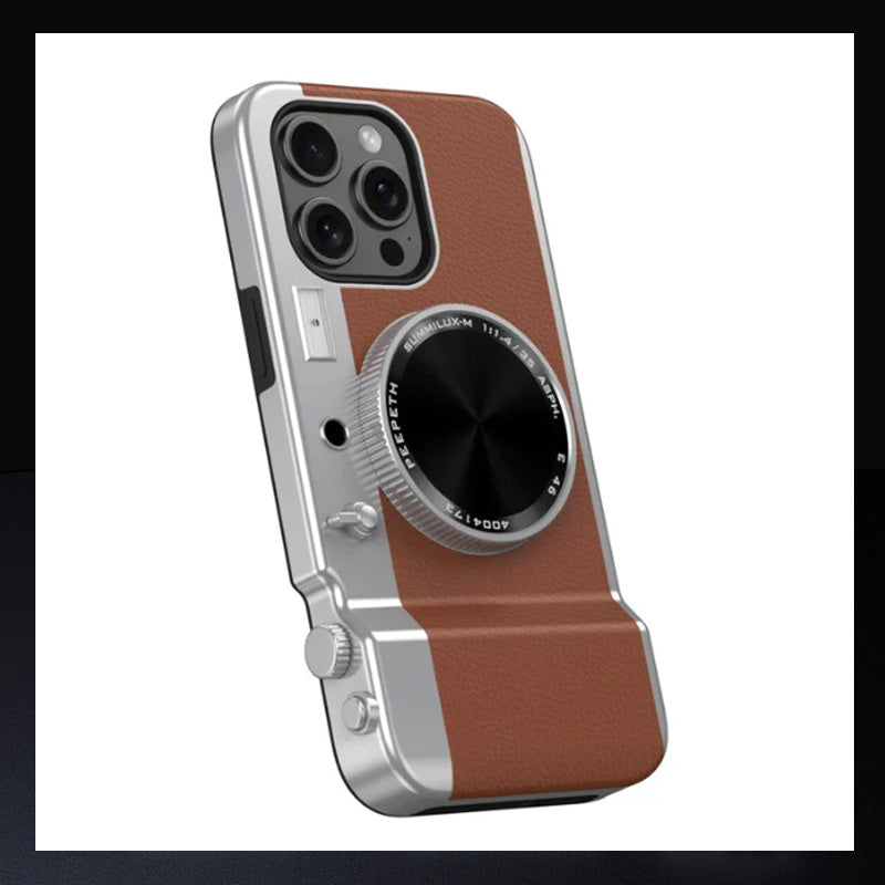 Integrated camera phone case