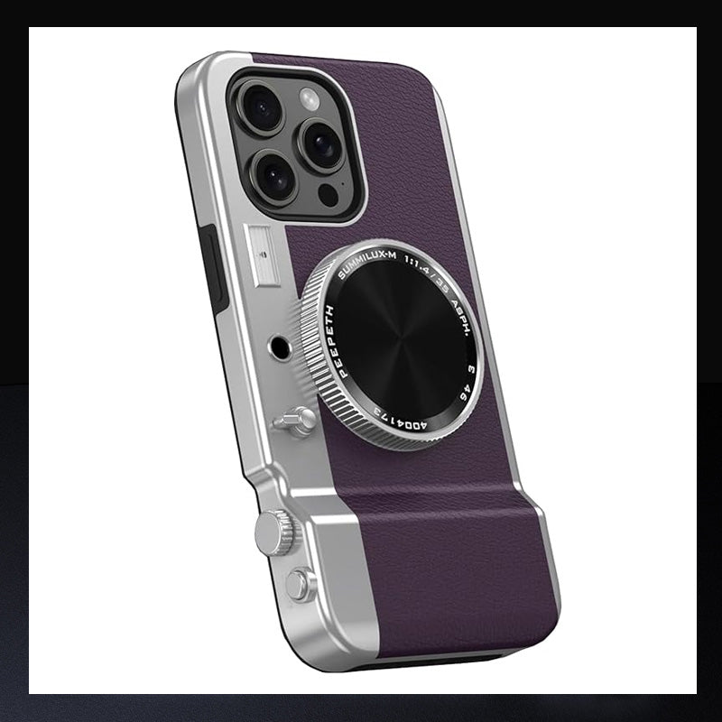 Integrated camera phone case