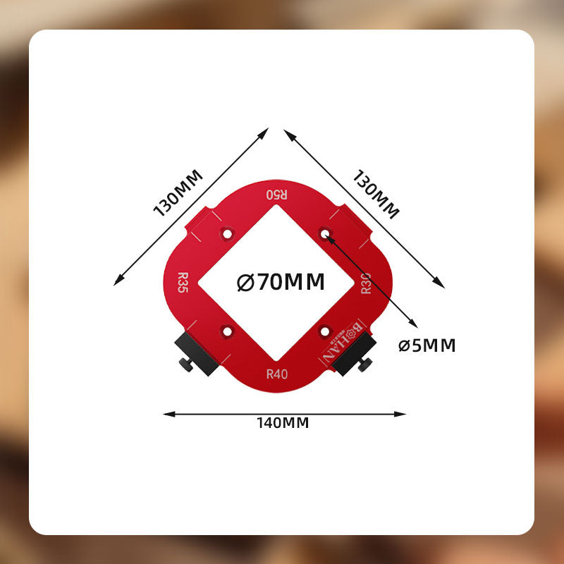 R Angle Arc Template